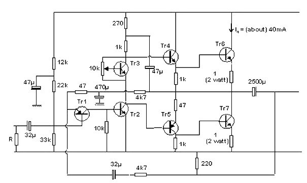 10W-transistor-audio-amplifier