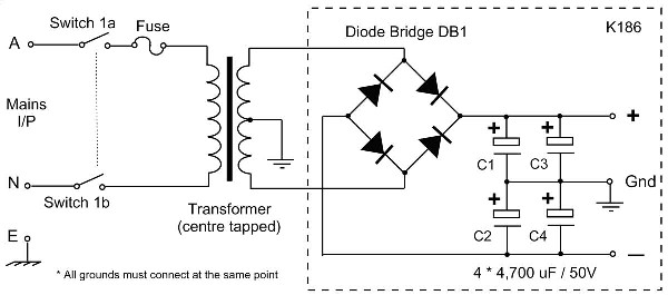 Symmetrical-Dual-Polarity-Power-Supply-Circuit