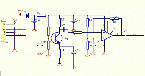 low impedance microphone amplifier circuit
