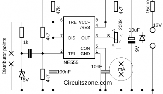 car tachometer circuit